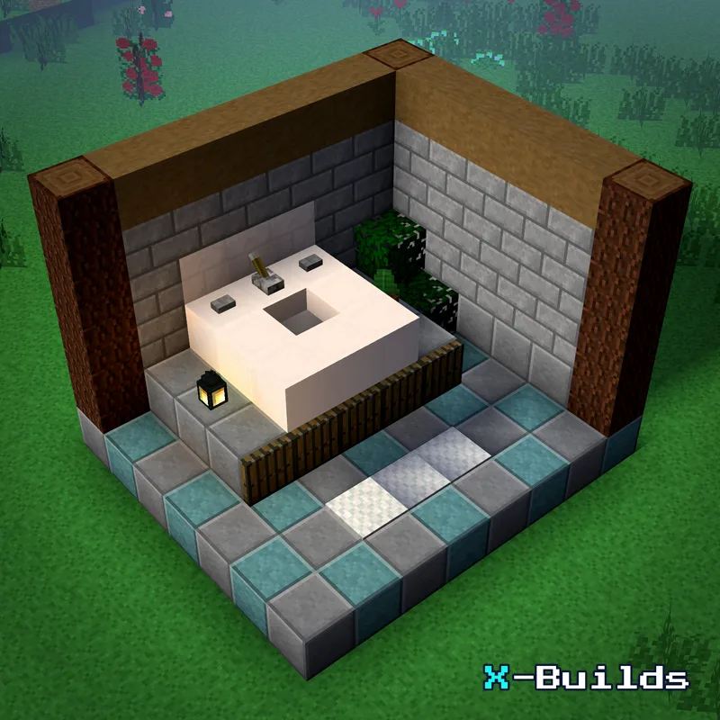 Bathroom Sink, a Minecraft furniture build