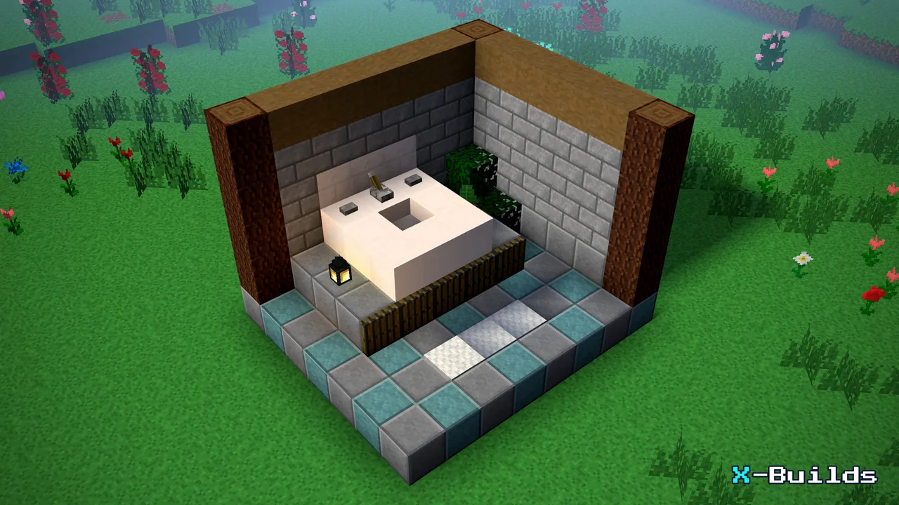 The Bathroom Sink, a Minecraft furniture build