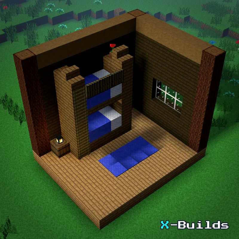 Bunk Bed, a Minecraft furniture build
