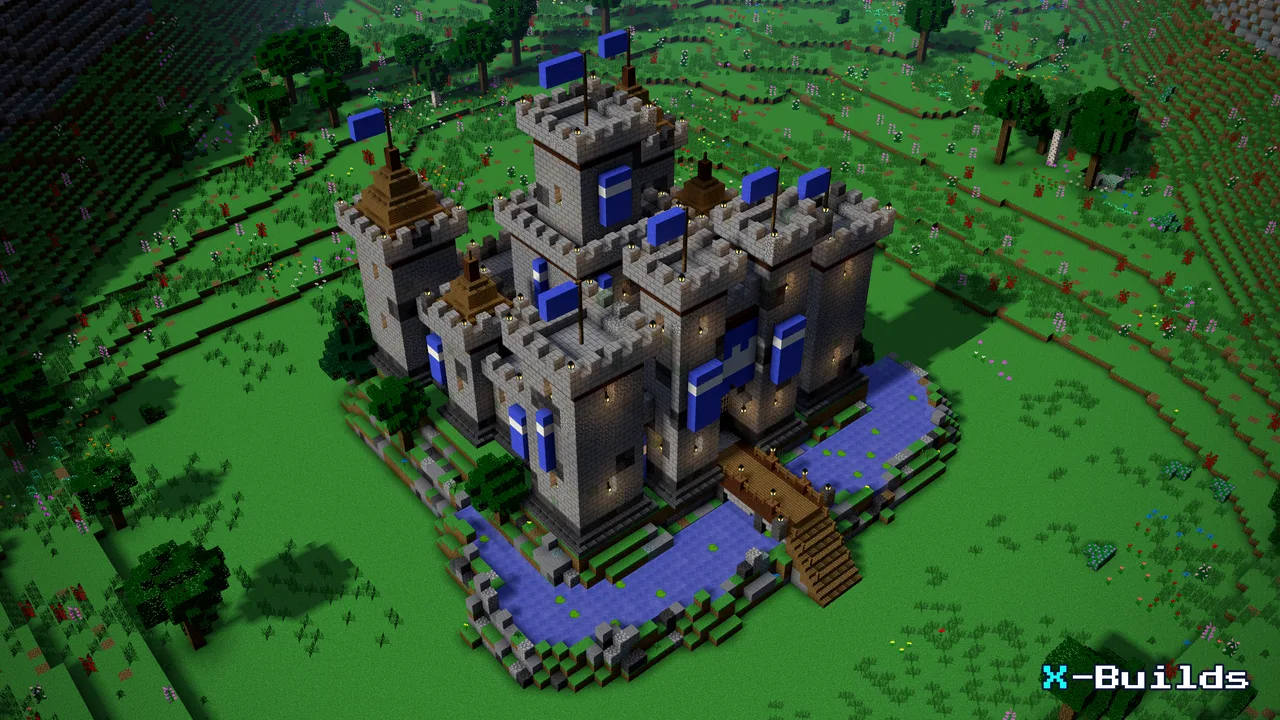 Castle Fortress, a Minecraft build