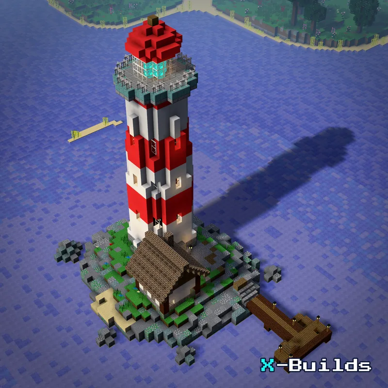 Coastal Lighthouse, a Minecraft tower build