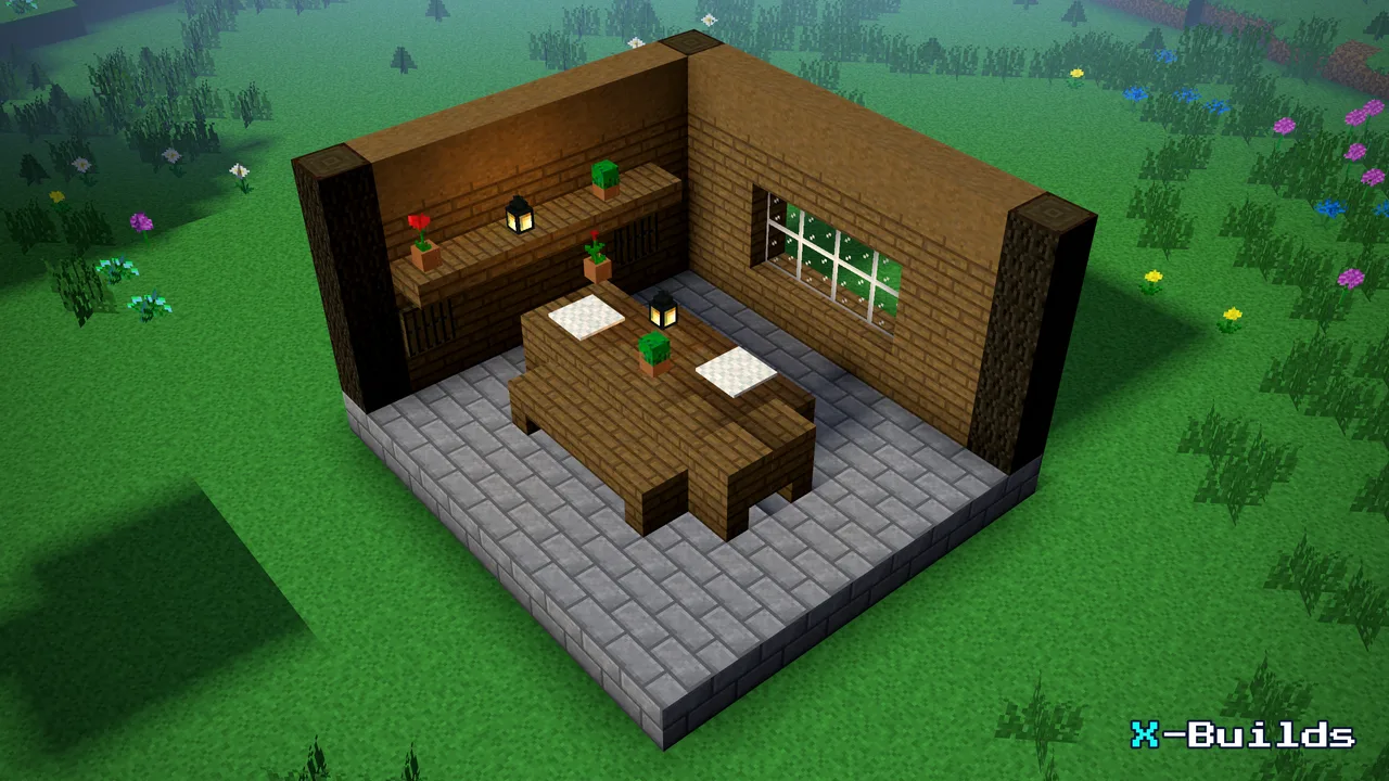 Dining Bench Set, a Minecraft build