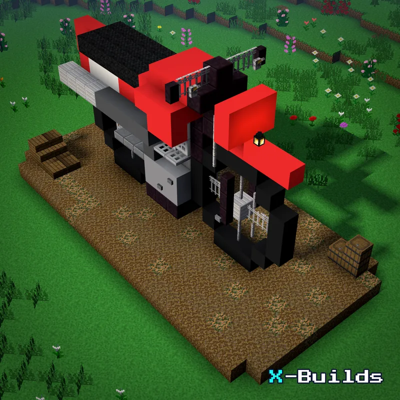 Dirt Bike, a Minecraft vehicle build