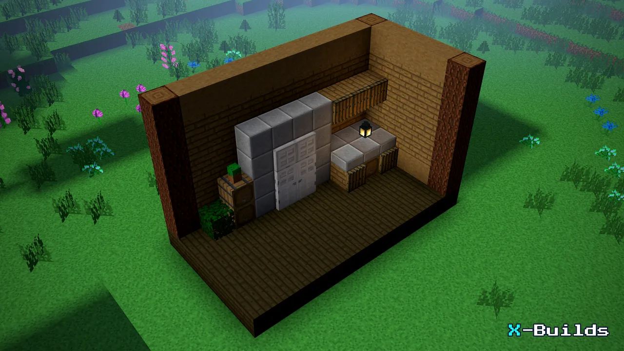 Double Door Fridge, a Minecraft build