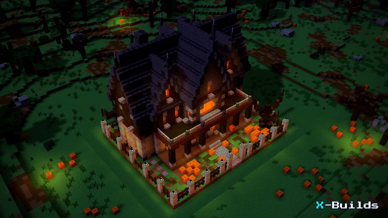 Haunted House, a Minecraft build