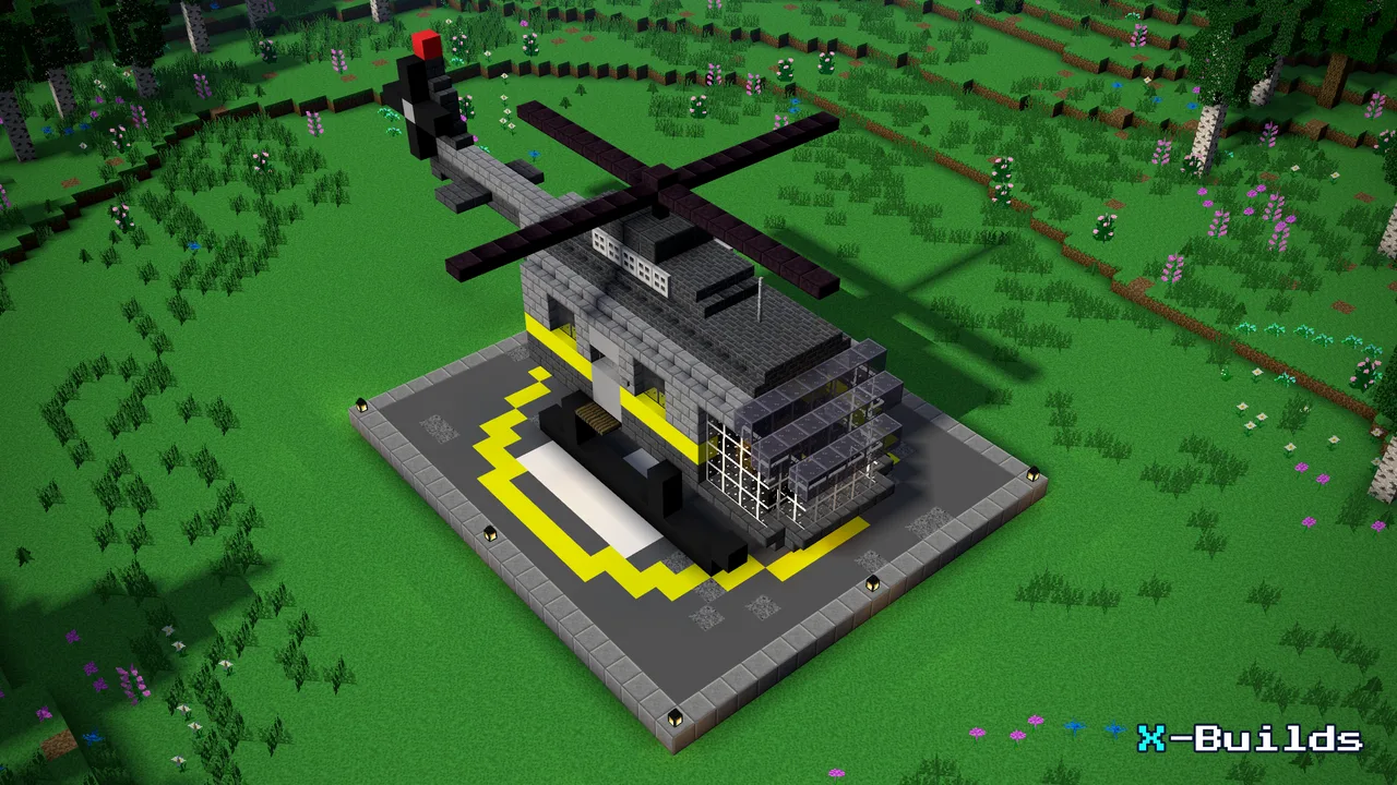 Helicopter, a Minecraft build