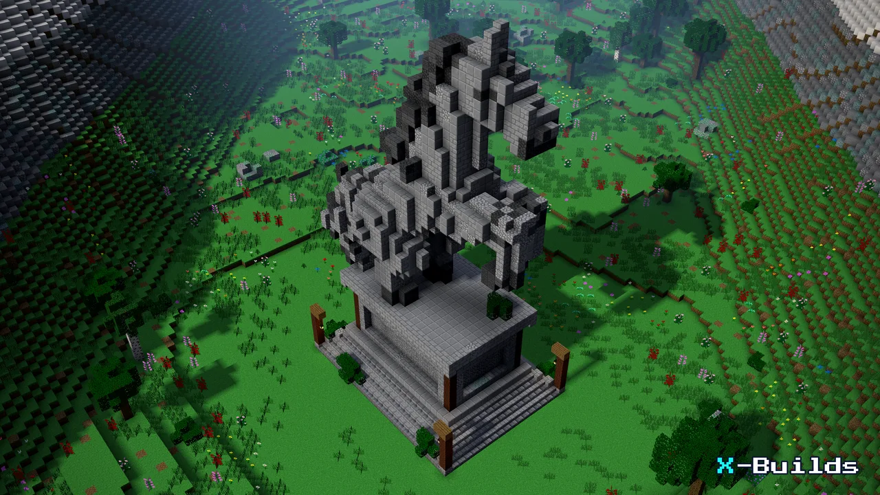 Horse Statue, a Minecraft build