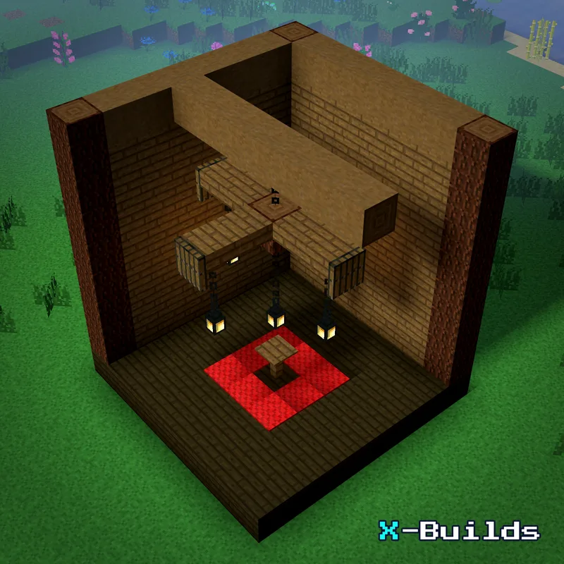 Lantern Chandelier, a Minecraft furniture build
