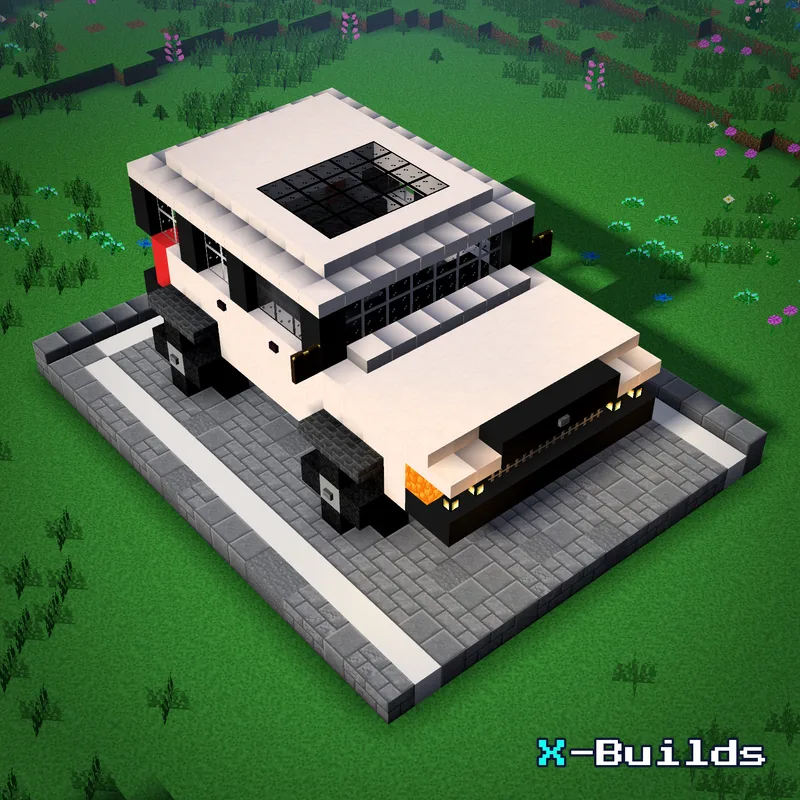 Modern Car, a Minecraft vehicle build