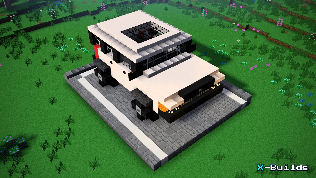 Modern Car, a Minecraft build