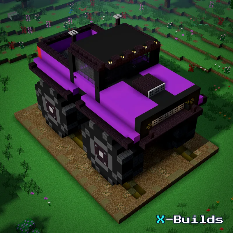 Monster Truck, a Minecraft vehicle build