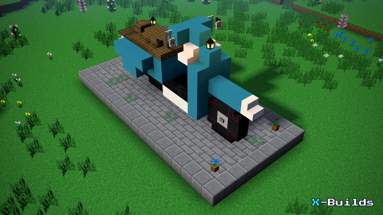 Retro Scooter, a Minecraft build
